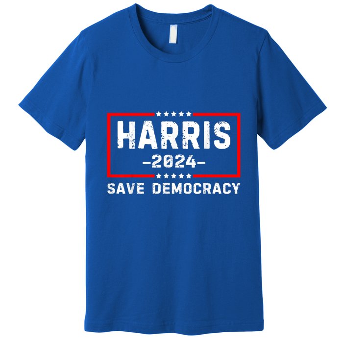 Kamala Harris Harris 2024 Us Flag Democratic President Premium T-Shirt