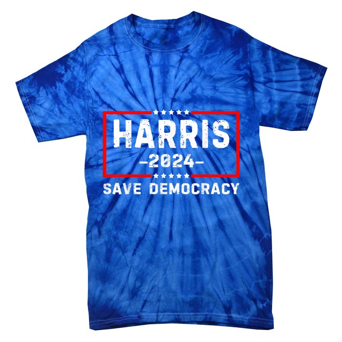 Kamala Harris Harris 2024 Us Flag Democratic President Tie-Dye T-Shirt