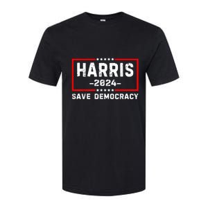 Kamala Harris Harris 2024 Us Flag Democratic President Softstyle CVC T-Shirt