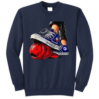 Kamala Harris High Heels Stepping On Red Maga Hat Gift Sweatshirt