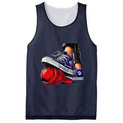 Kamala Harris High Heels Stepping On Red Maga Hat Gift Mesh Reversible Basketball Jersey Tank