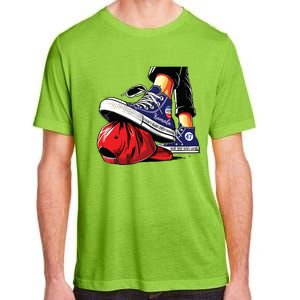 Kamala Harris High Heels Stepping On Red Maga Hat Adult ChromaSoft Performance T-Shirt