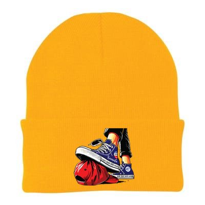 Kamala Harris High Heels Stepping On Red Maga Hat Knit Cap Winter Beanie