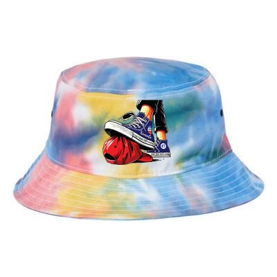 Kamala Harris High Heels Stepping On Red Maga Hat Tie Dye Newport Bucket Hat