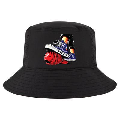 Kamala Harris High Heels Stepping On Red Maga Hat Cool Comfort Performance Bucket Hat