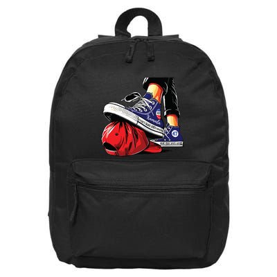 Kamala Harris High Heels Stepping On Red Maga Hat 16 in Basic Backpack