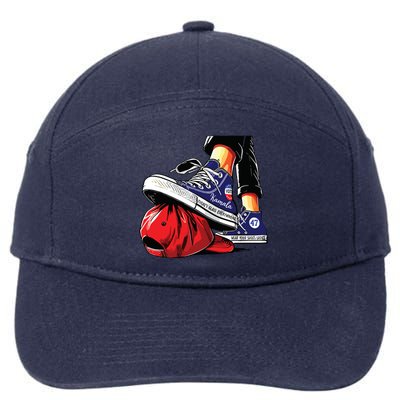 Kamala Harris High Heels Stepping On Red Maga Hat 7-Panel Snapback Hat