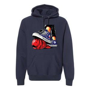 Kamala Harris High Heels Stepping On Red Maga Hat Premium Hoodie