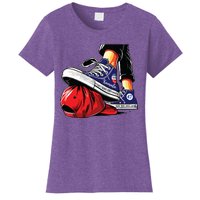 Kamala Harris High Heels Stepping On Red Maga Hat Women's T-Shirt