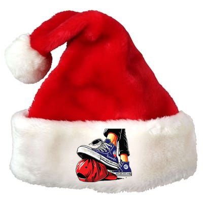 Kamala Harris High Heels Stepping On Red Maga Hat Premium Christmas Santa Hat