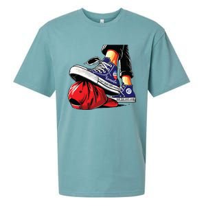 Kamala Harris High Heels Stepping On Red Maga Hat Sueded Cloud Jersey T-Shirt