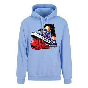 Kamala Harris High Heels Stepping On Red Maga Hat Unisex Surf Hoodie