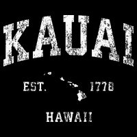 Kauai Hawaii Hi Vintage Athletic Sports Design Doggie Tank