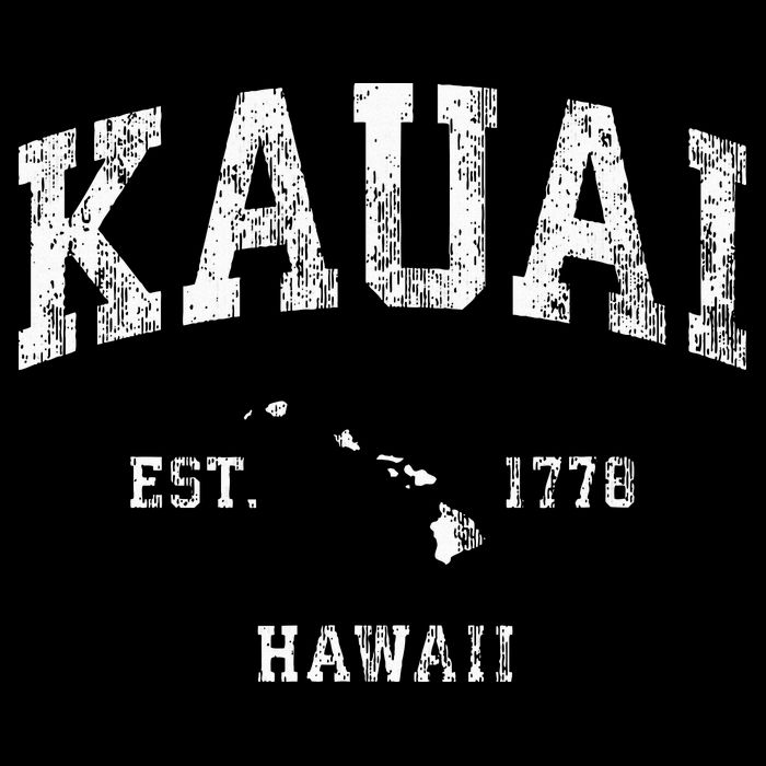 Kauai Hawaii Hi Vintage Athletic Sports Design Doggie Tank