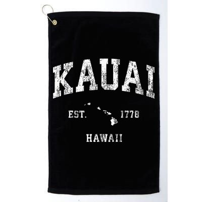 Kauai Hawaii Hi Vintage Athletic Sports Design Golf Towel