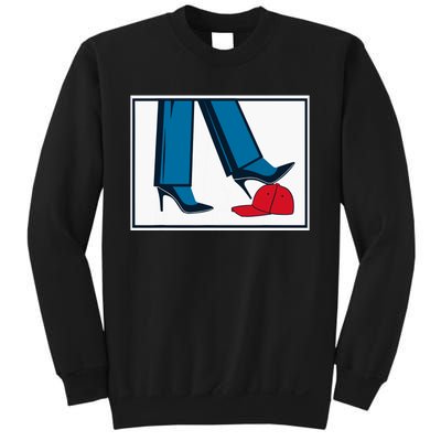 Kamala Harris Heels Stepping On Maga Hat Sweatshirt