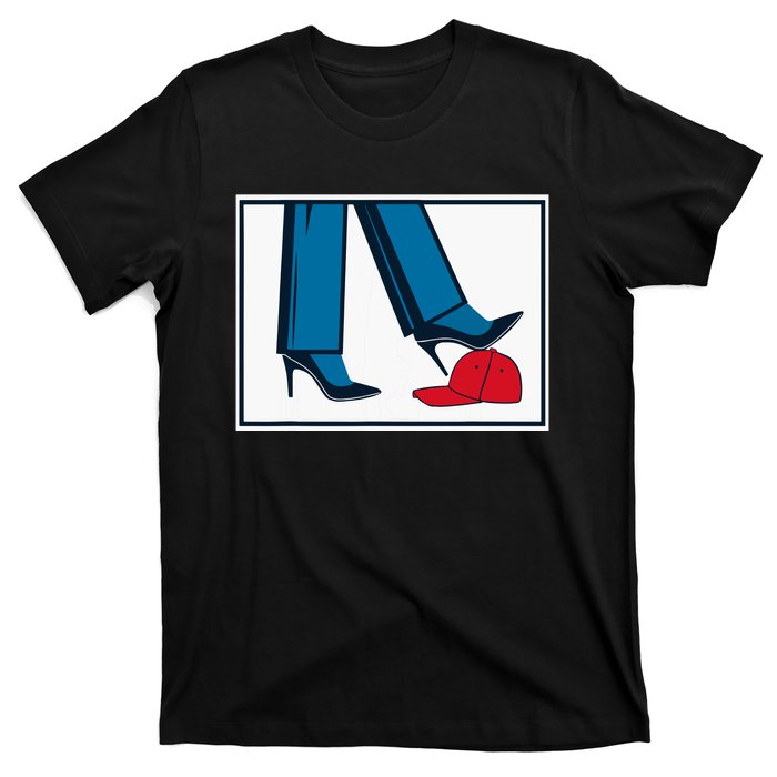 Kamala Harris Heels Stepping On Maga Hat T-Shirt