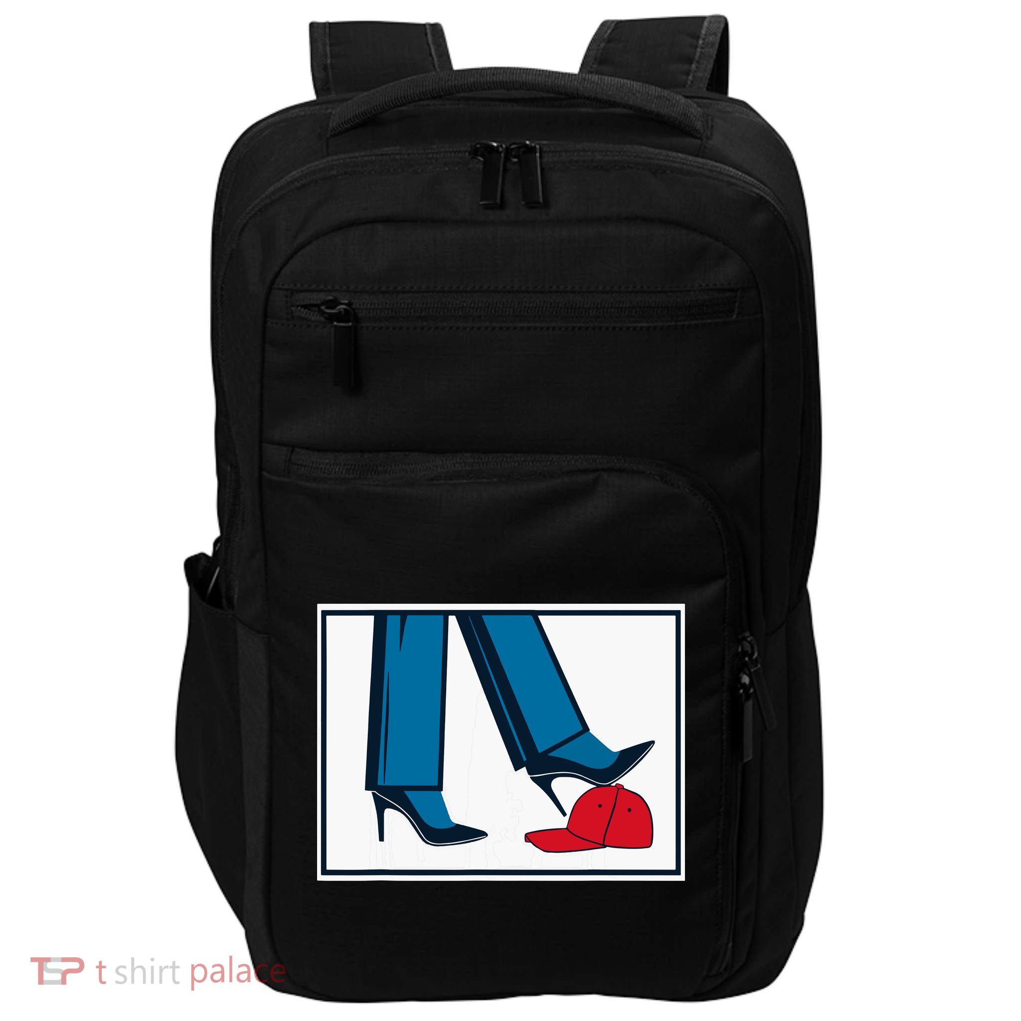 Kamala Harris Heels Stepping On Maga Hat Impact Tech Backpack