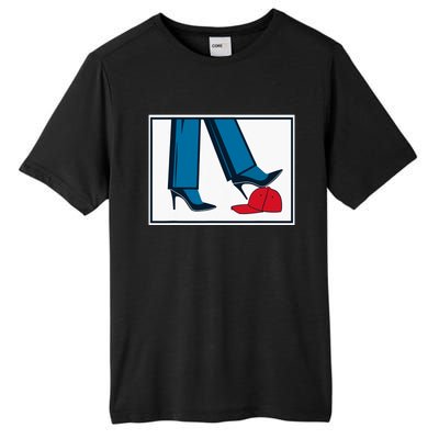 Kamala Harris Heels Stepping On Maga Hat Tall Fusion ChromaSoft Performance T-Shirt