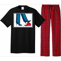 Kamala Harris Heels Stepping On Maga Hat Pajama Set