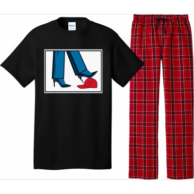 Kamala Harris Heels Stepping On Maga Hat Pajama Set