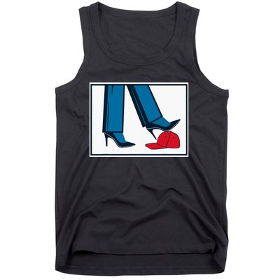 Kamala Harris Heels Stepping On Maga Hat Tank Top