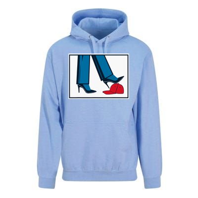 Kamala Harris Heels Stepping On Maga Hat Unisex Surf Hoodie