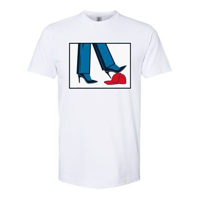 Kamala Harris Heels Stepping On Maga Hat Softstyle CVC T-Shirt