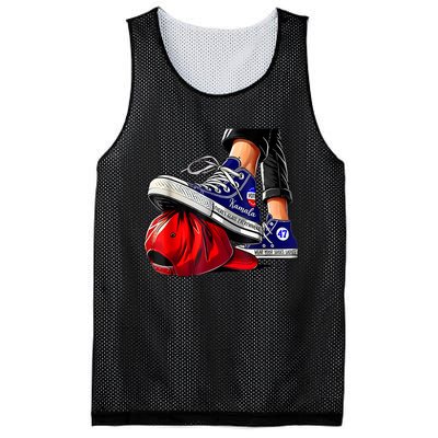 Kamala Harris High Heels Stepping On Red Maga Hat Mesh Reversible Basketball Jersey Tank