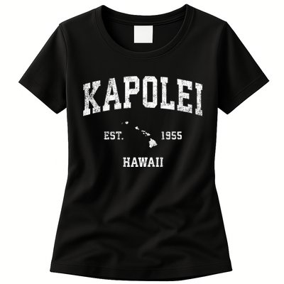 Kapolei Hawaii Hi Vintage Athletic Sports Womens T-Shirt