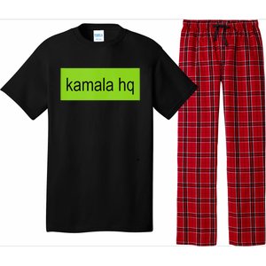 Kamala Hq Heart Brat Green Meme Trend Gen Z Pajama Set