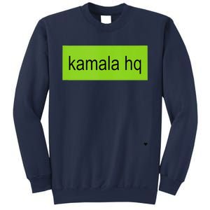 Kamala Hq Heart Brat Green Meme Trend Gen Z Sweatshirt