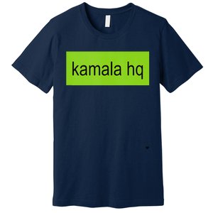 Kamala Hq Heart Brat Green Meme Trend Gen Z Premium T-Shirt