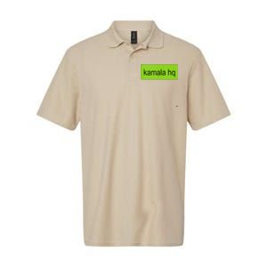 Kamala Hq Heart Brat Green Meme Trend Gen Z Softstyle Adult Sport Polo