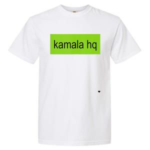 Kamala Hq Heart Brat Green Meme Trend Gen Z Garment-Dyed Heavyweight T-Shirt