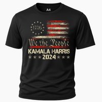 Kamala Harris Harris 2024 Us Flag Democratic President Cooling Performance Crew T-Shirt