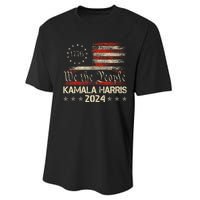 Kamala Harris Harris 2024 Us Flag Democratic President Performance Sprint T-Shirt