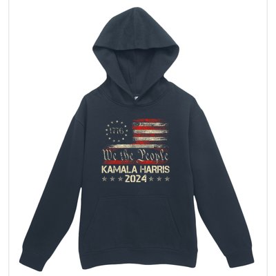 Kamala Harris Harris 2024 Us Flag Democratic President Urban Pullover Hoodie