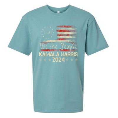 Kamala Harris Harris 2024 Us Flag Democratic President Sueded Cloud Jersey T-Shirt