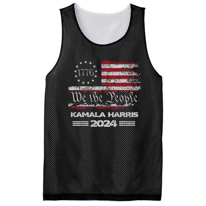 Kamala Harris Harris 2024 Us Flag Democratic President Mesh Reversible Basketball Jersey Tank