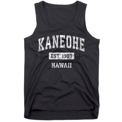 Kaneohe Hawaii Hi Vintage Sports Established Tank Top