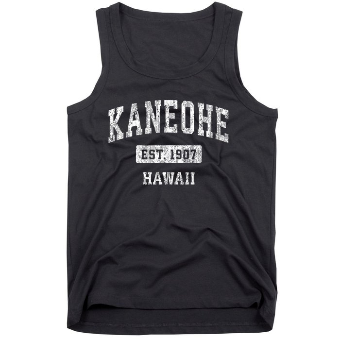 Kaneohe Hawaii Hi Vintage Sports Established Tank Top