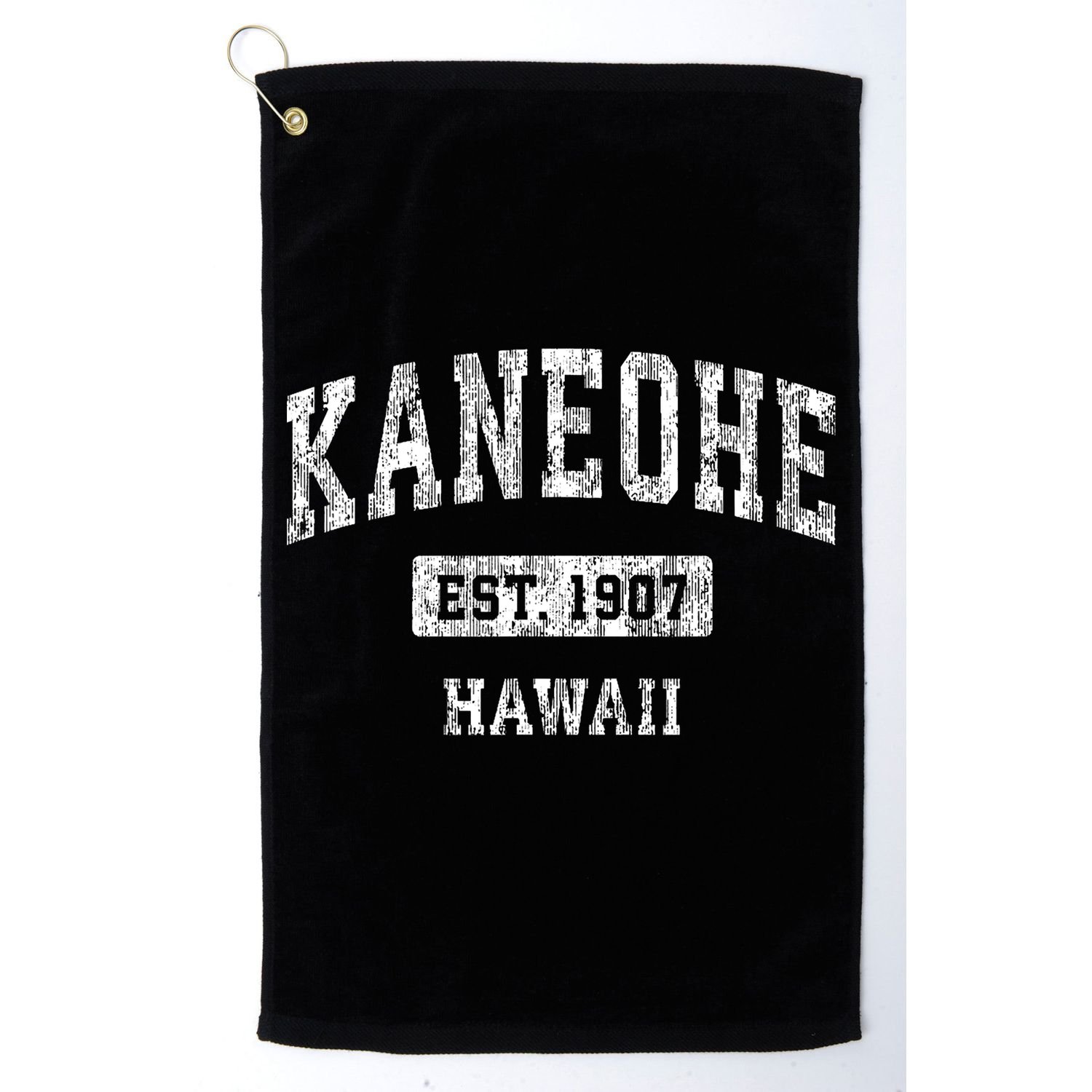 Kaneohe Hawaii Hi Vintage Sports Established Golf Towel