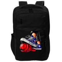 Kamala Harris High Heels Stepping On Red Maga Hat Impact Tech Backpack