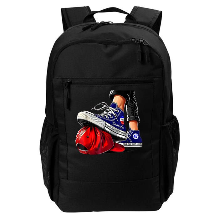 Kamala Harris High Heels Stepping On Red Maga Hat Daily Commute Backpack