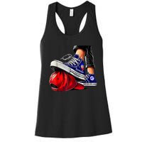 Kamala Harris High Heels Stepping On Red Maga Hat Women's Racerback Tank