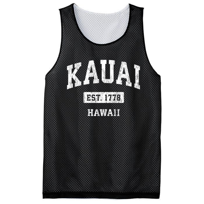 Kauai Hawaii Hi Vintage Sports Established Mesh Reversible Basketball Jersey Tank