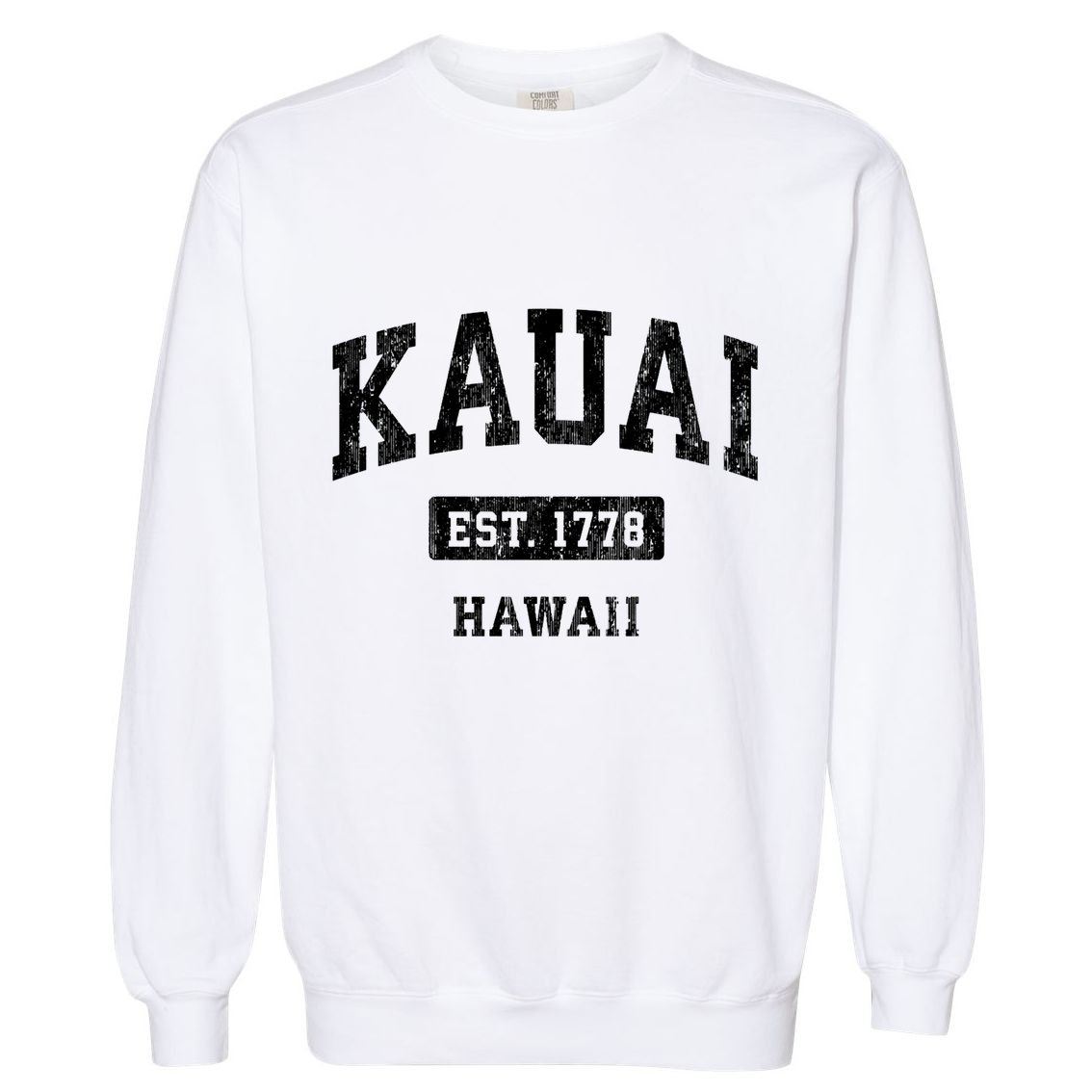 Kauai Hawaii Hi Vintage Sports Established Garment-Dyed Sweatshirt