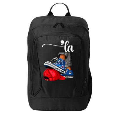 Kamala Harris High Heels Stepping On Red Maga Hat City Backpack