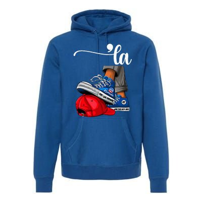 Kamala Harris High Heels Stepping On Red Maga Hat Premium Hoodie